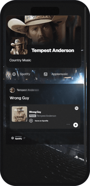 Mixtape link-in-bio preview